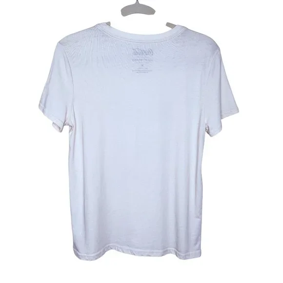 Lucky Brand Cream Coca-Cola Santa Graphic Tee White M - Picture 2 of 8